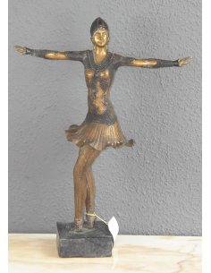 FIGURA BRONCE BAILARINA