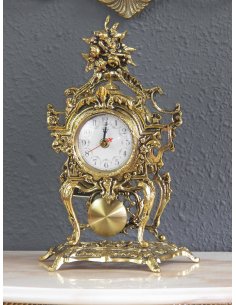 RELOJ DE BRONCE CON PENDULO